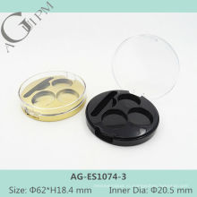 Прозрачная крышка три сетки Eye Shadow дело AG-ES1074-3 раунда, AGPM косметической упаковки, Эмблема цветов